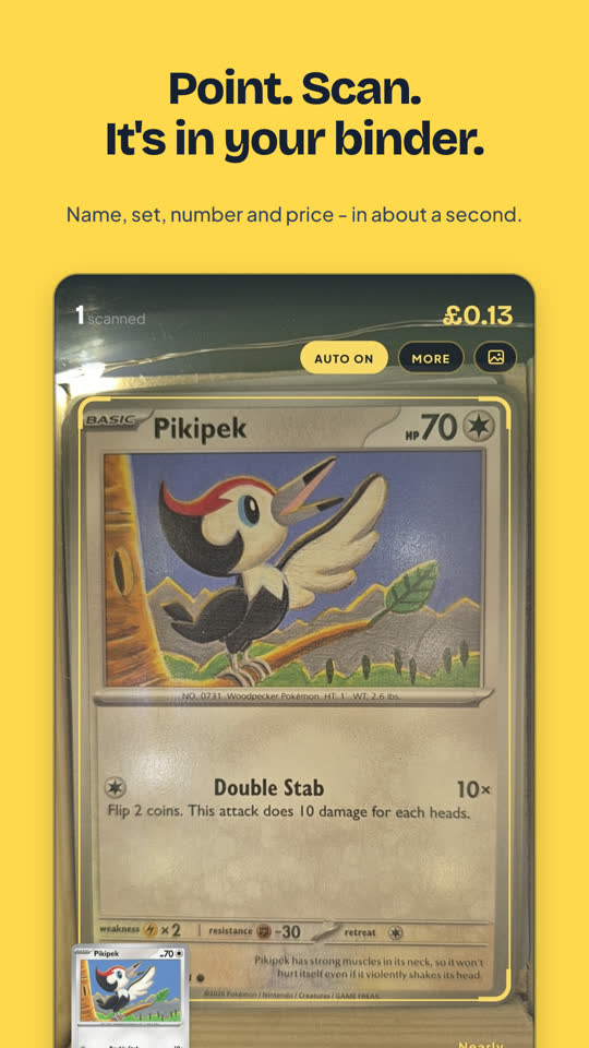 Scanning a card